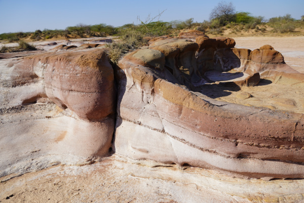 Layaari rock formations.